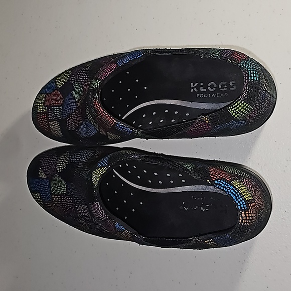 Klogs Portland Puzzle Multi-Colo Leather upper clogs 8.5M VGUC - Picture 11 of 15